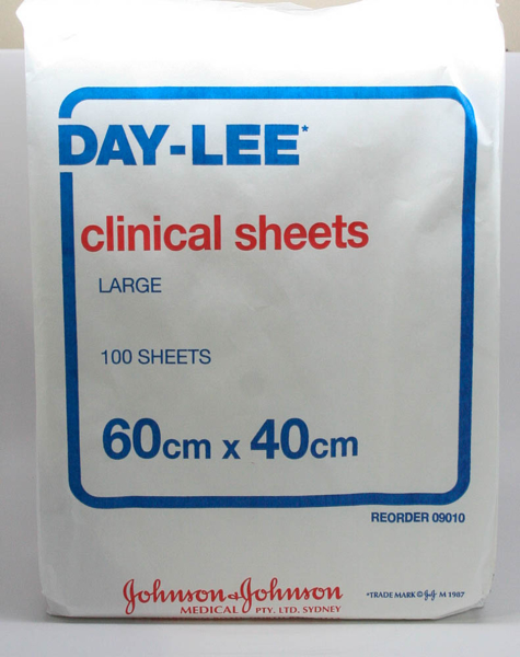 DAYLEE CLINICAL SHEETS LARGE 60 X 40CM R G Medical Supplies Pty Ltd